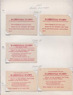 1907 Red Cross Christmas Seal Booth Envelopes