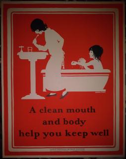 1927 NTA Publicity Department #201.3 toothbrush bathtub