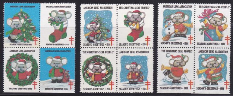 1985 T12, 1986 National Christmas Seal, 1986 T4