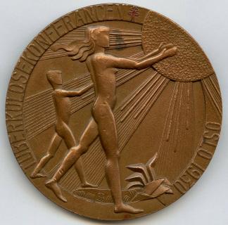 Int. Conference on Tuberculosis medal, 1930 Oslo