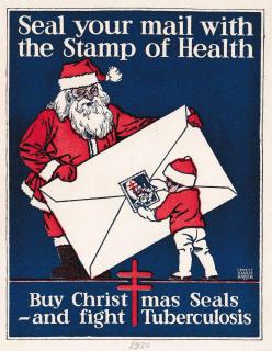 1920 US Christmas Seal Window Label