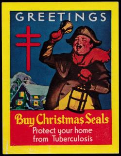 1938 US Christmas Seal Window Label