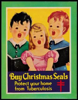 1940 US Christmas Seal Window Labe