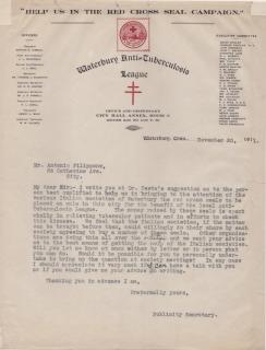 1911 Christmas Seal letterhead