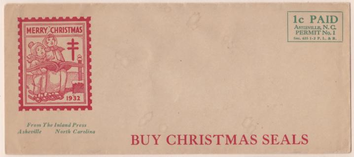 1932 Christmas Seal Envelope