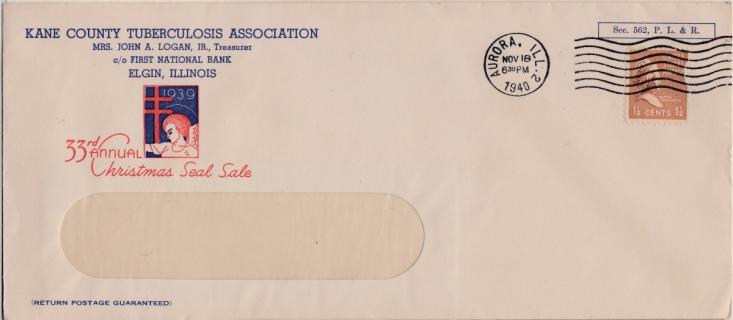 1939 Christmas Seal Envelope