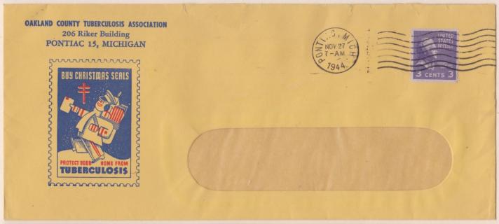 1944 Christmas Seal Envelope
