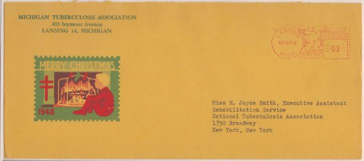 1948 Christmas Seal Envelope