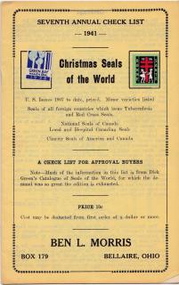 1941 Ben Morris Christmas Seal Pricelist
