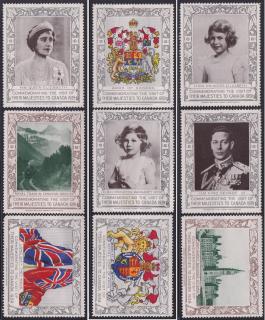 Poster Stamps - 1939 British Royal Visit to Canada