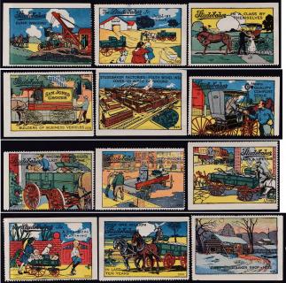 Poster Stamps, Studebaker Auto set of 12