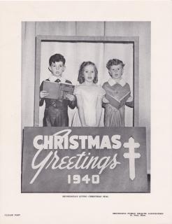 1940 Christmas Seal Models on Poster